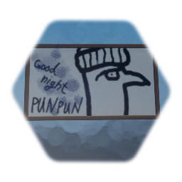 canvas frame - good night punpun - uncle