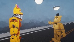 Fnaf Withered freddy vs nightmare fredbear Part 2