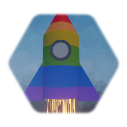 Rainbow Rocket Ship