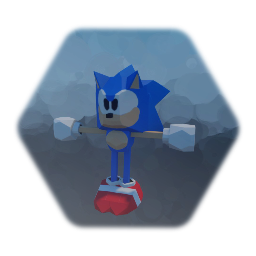 Poly 3D MEGA DRIVE SONIC THE HEDGEHOG