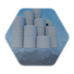 Pile rolls of Toilet Paper