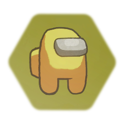 Yellow Among Us Crewmate