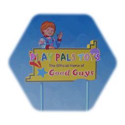 Good Guys Doll Factory Sign