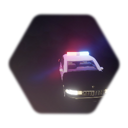Los Angeles police car prop