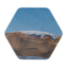 Stein/Felsen mit Schnee