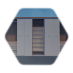 Fancy Large Closet with Sliding Doors