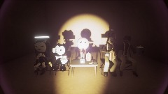 Meatly Bendy Boris Alice and Sammy watch scary movie