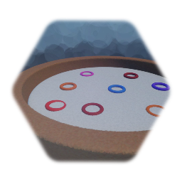 Bowl with milk and rings 1%