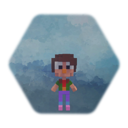 Big head pixel boy