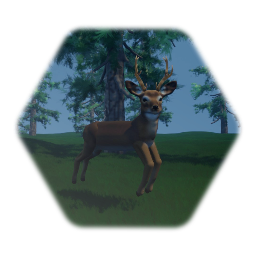 Realistic White-Tail Deer With AI