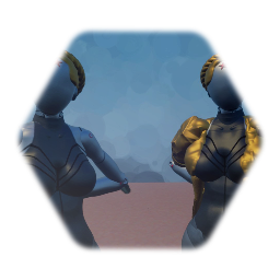 Atomic heart: left and right / ballerina twins display mode