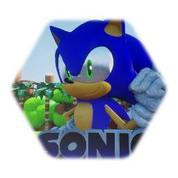 Modern Sonic The Hedgehog CGI Model