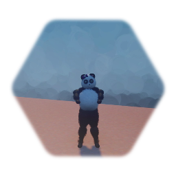 Panda with bow