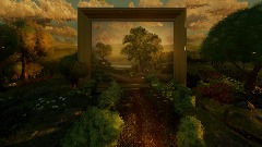 A picture within a forest