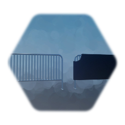 Metal barrier with customizable cloth cover