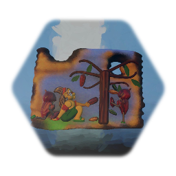 Cacao god and xocoabeans