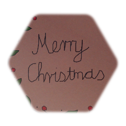 Traditional "Merry Christmas" Doodle