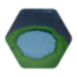 Pond surrounded by Grass