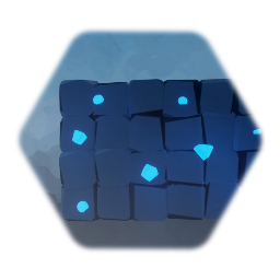 Rock Wall with Gems