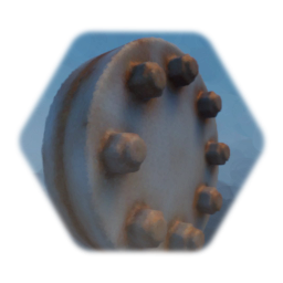 Rusty Bolted Pipe Joint