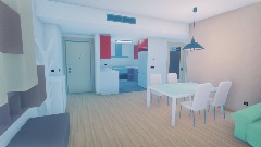 Realistic detailed apartment