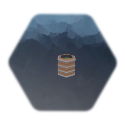 Wooden Barrel with Food 2