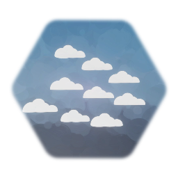 Moving cartoon clouds