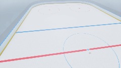 Realistic Ice Hockey Rink