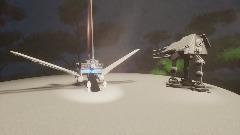 STAR WARS -ROTJ ENDOR imperial shuttle lambda class and ATAP