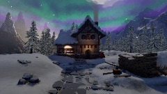 The snowy house