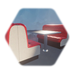 Diner - Red Booth Complete Set
