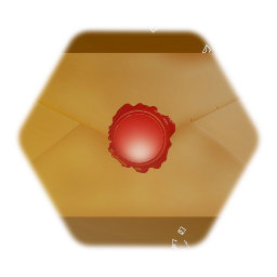 Old wax sealed envelope - B