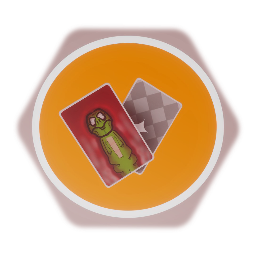 Psychopop card| "Briradoså" the weird angry green guy