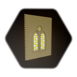 Three Window Stone Wall - Color Style 1