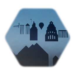Small 2D Silhouette Structures & Buildings & Bridges