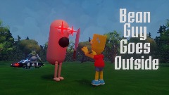 Bean guy goes outside (short animation)