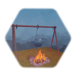 Cooking Stand with Pot