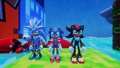Sonic, Shadow and Silver in the island