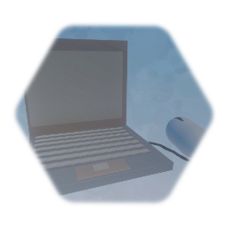 Laptop with mouse