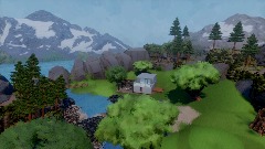 Twin Lakes With House