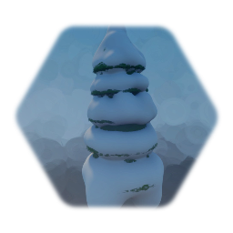 Snowy Pine Tree