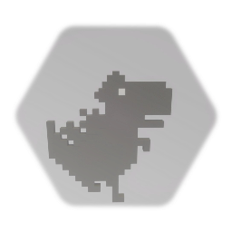 Chrome Dinosaur as Godzilla