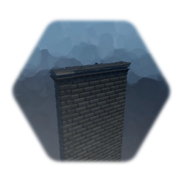 Tall narrow brick wall