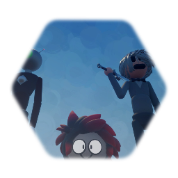 Sam, CRD, and Wyntr in suit