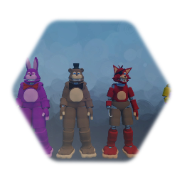 Stylized Fnaf  characters