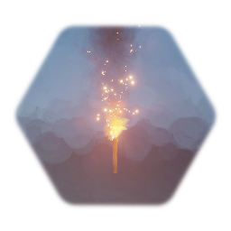 Torch with physical flames