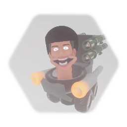 Giant mili toilet with animation