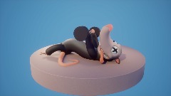 DHM Opossum lifting weights