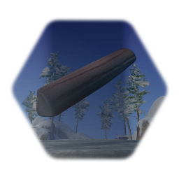 Burnt Wood Log (Small)