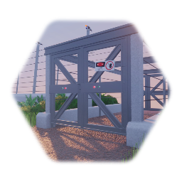 Jurassic Park Electric Fence Gate